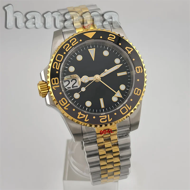 Left-hand GMT NH34 automatic mechan ical men's wrist watch 40mm sapphire glass luminous dial 100m water resistance
Left-hand GMT NH34 automatic mechan ical men's wrist watch 40mm sapphire glass luminous dial 100m water resistance