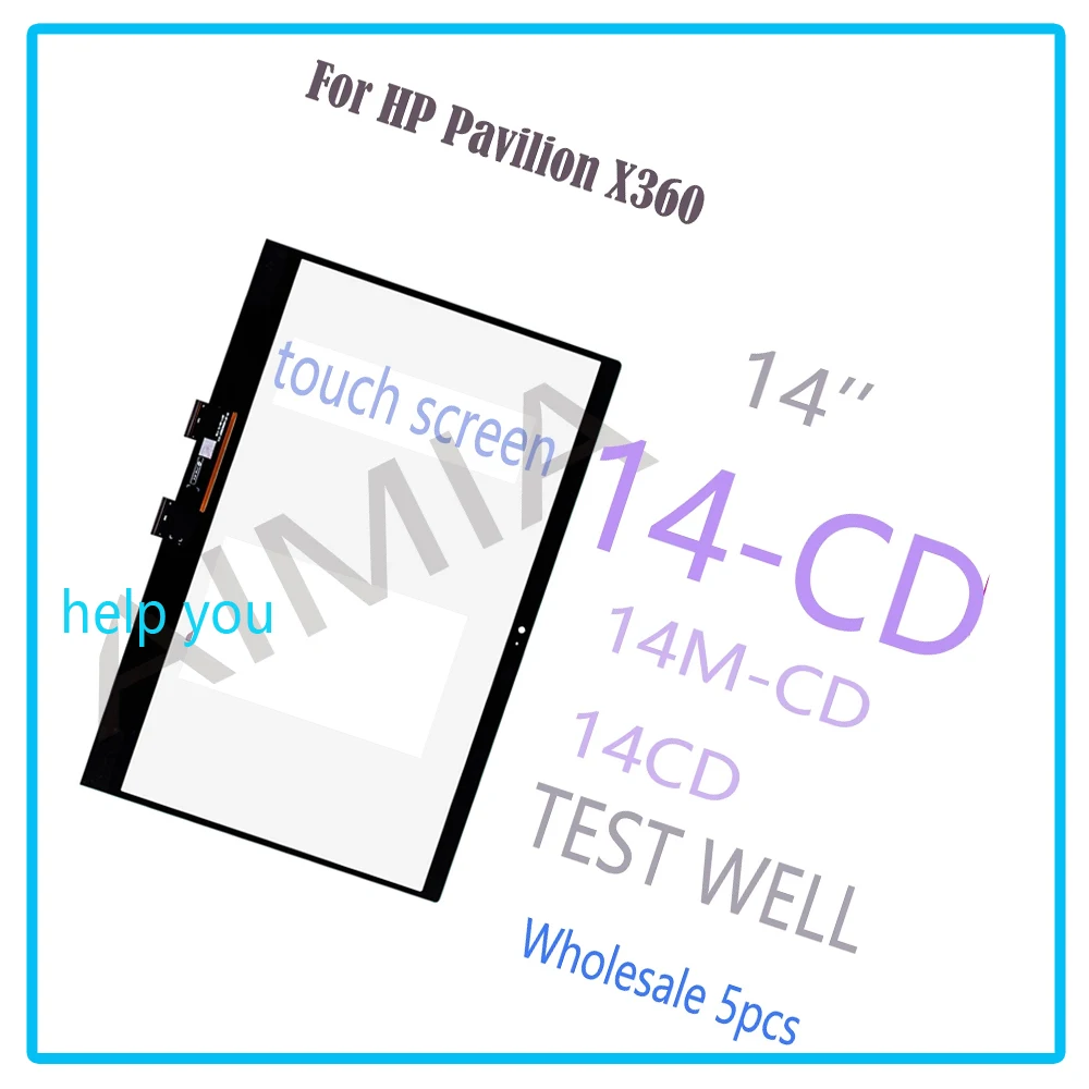 1pcs 5pcs 14'' touch digitizer for hp pavilion x360 14-cd 14 cd series 14m-cd laptops touch screen replacemnt panel with frame
1pcs 5pcs 14'' touch digitizer for hp pavilion x360 14-cd 14 cd series 14m-cd laptops touch screen replacemnt panel with frame
