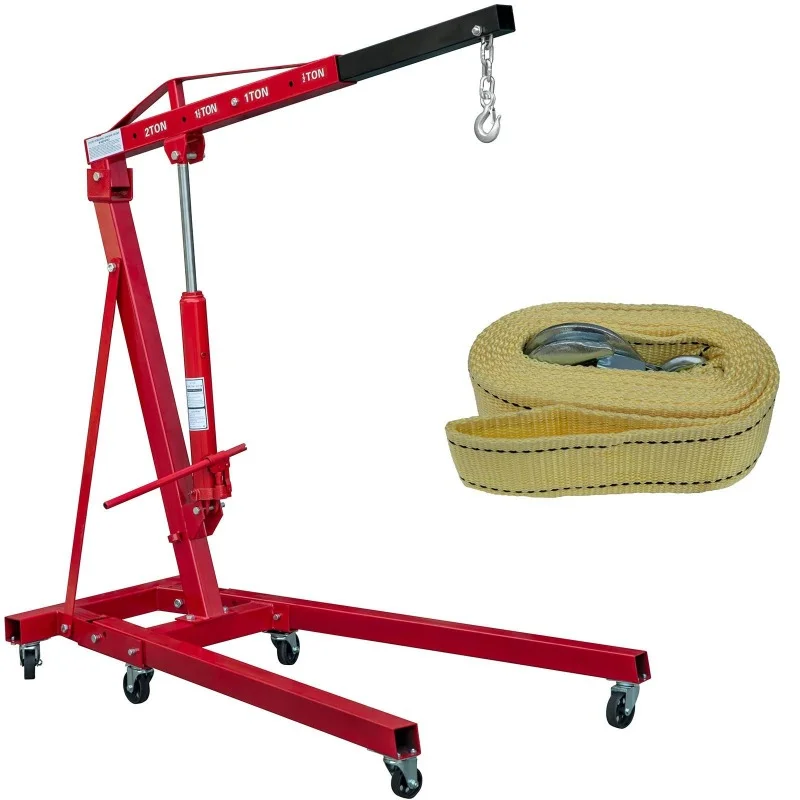 2 Ton Heavy Duty Engine Hoist Hydraulic Shop Crane Foldable Mobile Lift For Automotive Transmission Engine Block Removal
2 Ton Heavy Duty Engine Hoist Hydraulic Shop Crane Foldable Mobile Lift For Automotive Transmission Engine Block Removal