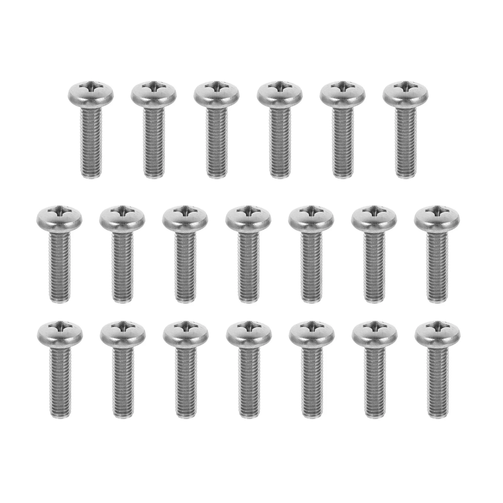 20Pcs Stainless Steel M8 Cross Recessed Screws Wall Mount Fasteners Metric Thread Fixing Screws for Secure Bracket
20Pcs Stainless Steel M8 Cross Recessed Screws Wall Mount Fasteners Metric Thread Fixing Screws for Secure Bracket