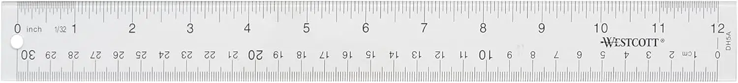 Acrylic Clear Rulers Set 12 Inch 3 Pack with Easy-to-Read Markings for Crafting Office Classroom Back to School Supplies
Acrylic Clear Rulers Set 12 Inch 3 Pack with Easy-to-Read Markings for Crafting Office Classroom Back to School Supplies