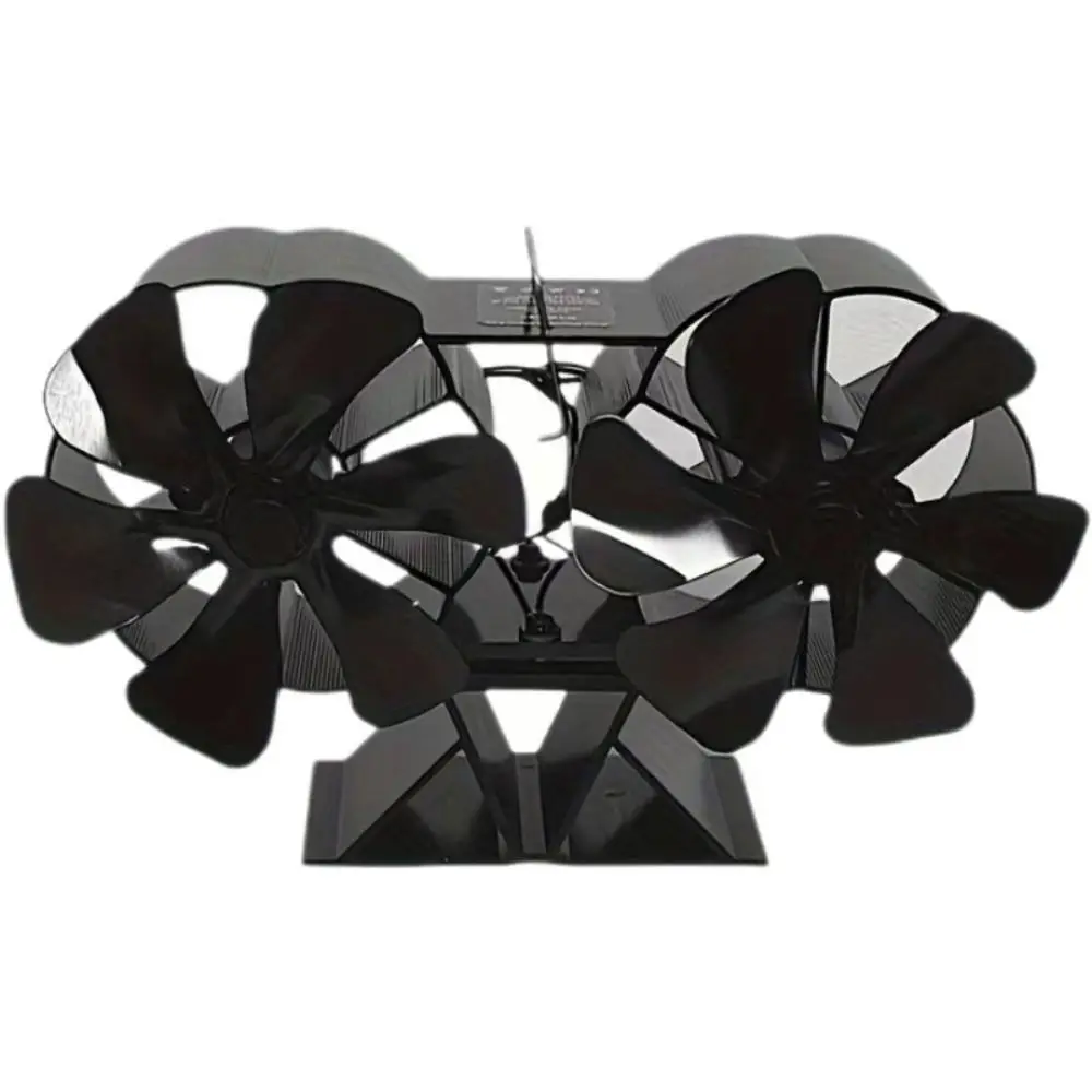 Eco Friendly 12 Blade Double Head Fireplace Fan Heat Powered High-temperature Stove Fan Log Wood Burner
Eco Friendly 12 Blade Double Head Fireplace Fan Heat Powered High-temperature Stove Fan Log Wood Burner