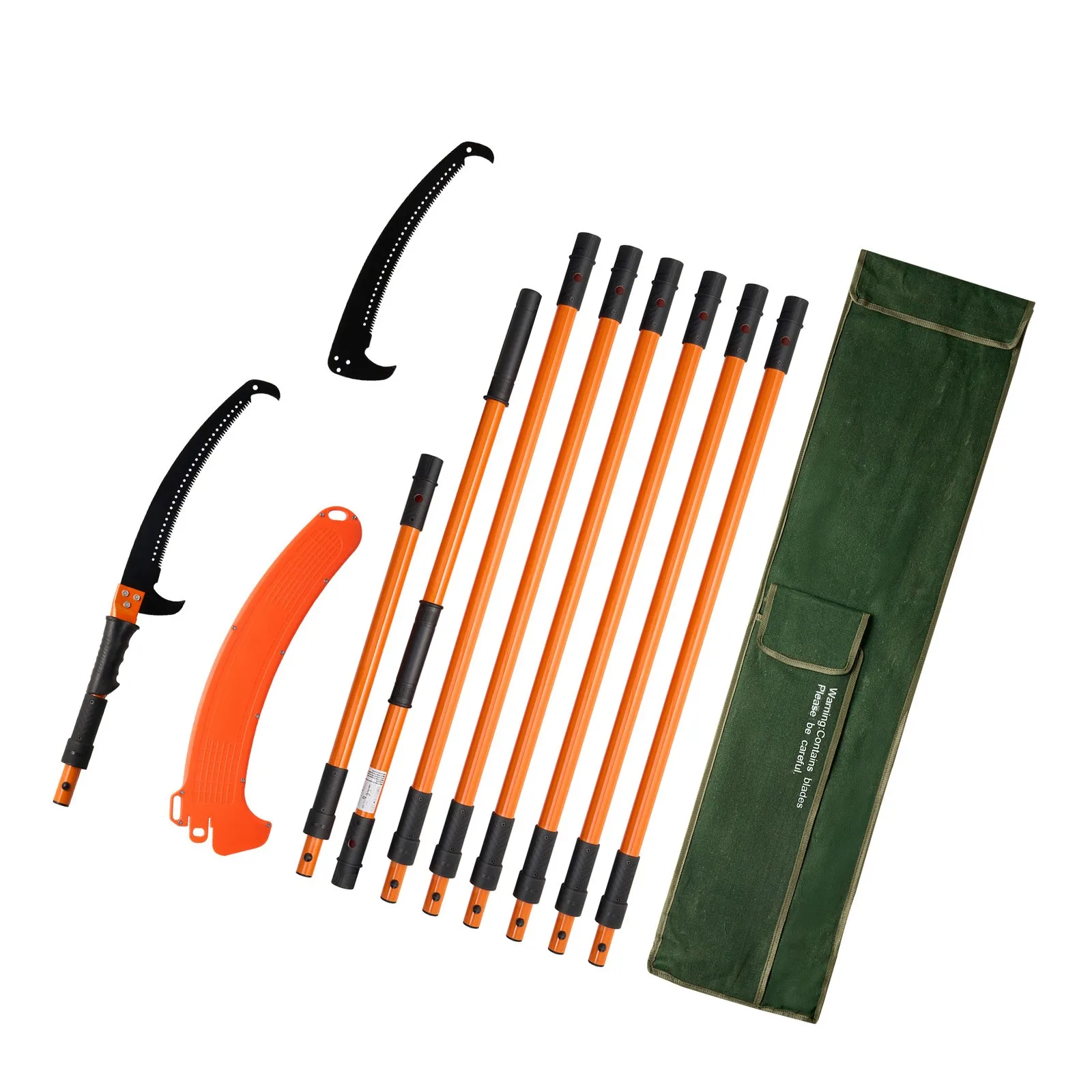 Manual Pole Saw with Extendable Handle, 4.46-26.4 ft, 65Mn Steel Blade
Manual Pole Saw with Extendable Handle, 4.46-26.4 ft, 65Mn Steel Blade