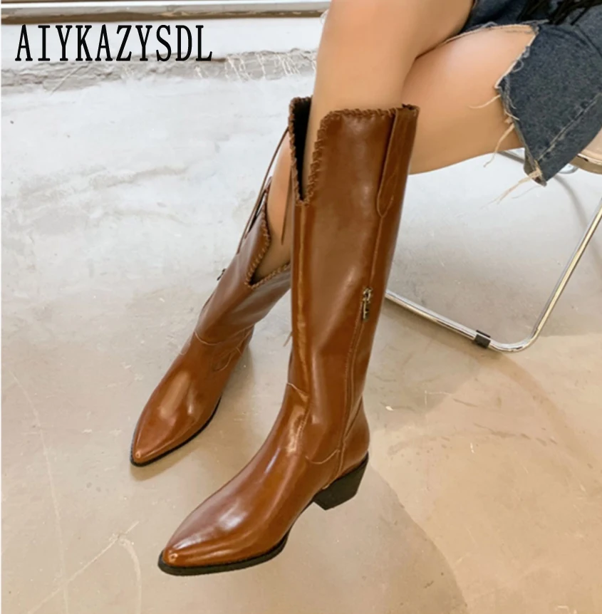 AIYKAZYSDL 2024 Autumn Winter Sewing Cut Out Knee High Boots Women Fringe Tassel PU Leather Ridding Knight Boots Cuban Low Heels
AIYKAZYSDL 2024 Autumn Winter Sewing Cut Out Knee High Boots Women Fringe Tassel PU Leather Ridding Knight Boots Cuban Low Heels
