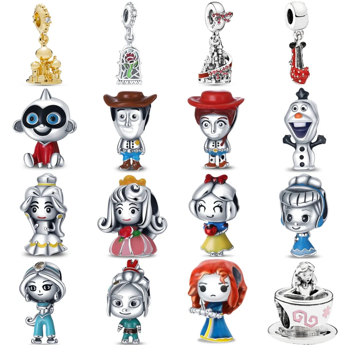 925 Silver Hot Selling Princess Series Charm Bead Jewelry Suitable For Bracelets, necklaces, Women's DIY Holiday Party
925 Silver Hot Selling Princess Series Charm Bead Jewelry Suitable For Bracelets, necklaces, Women's DIY Holiday Party