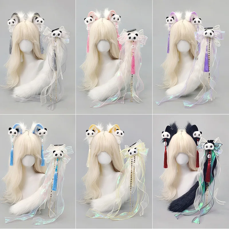 Lolita Chinese Panda Hairbands Woman Cosplay Costumes Headbands Live video broadcast Lovely Funny Lovely Accessories Hair Hoops
Lolita Chinese Panda Hairbands Woman Cosplay Costumes Headbands Live video broadcast Lovely Funny Lovely Accessories Hair Hoops