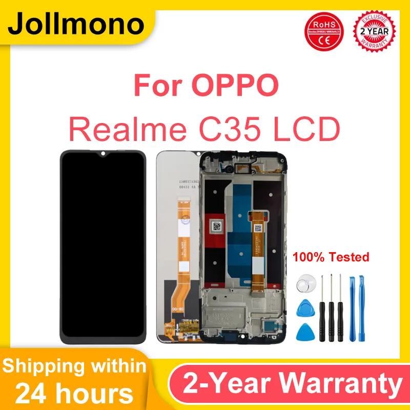 6,6 "для OPPO Realme C35 ЖК-экран сенсорный дигитайзер в сборе Замена для Realme C35 ЖК-дисплей RMX3511 Запчасти для ремонта дисплея
6,6 "для OPPO Realme C35 ЖК-экран сенсорный дигитайзер в сборе Замена для Realme C35 ЖК-дисплей RMX3511 Запчасти для ремонта дисплея