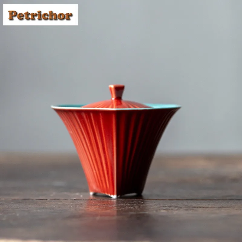 100 мл коралловый красный треугольник ручной работы с двойной глазурью Gaiwan Boutique Чайная чаша с крышкой Набор Чайная крышка Чаша для заваривания чая Кафе
100 мл коралловый красный треугольник ручной работы с двойной глазурью Gaiwan Boutique Чайная чаша с крышкой Набор Чайная крышка Чаша для заваривания чая Кафе