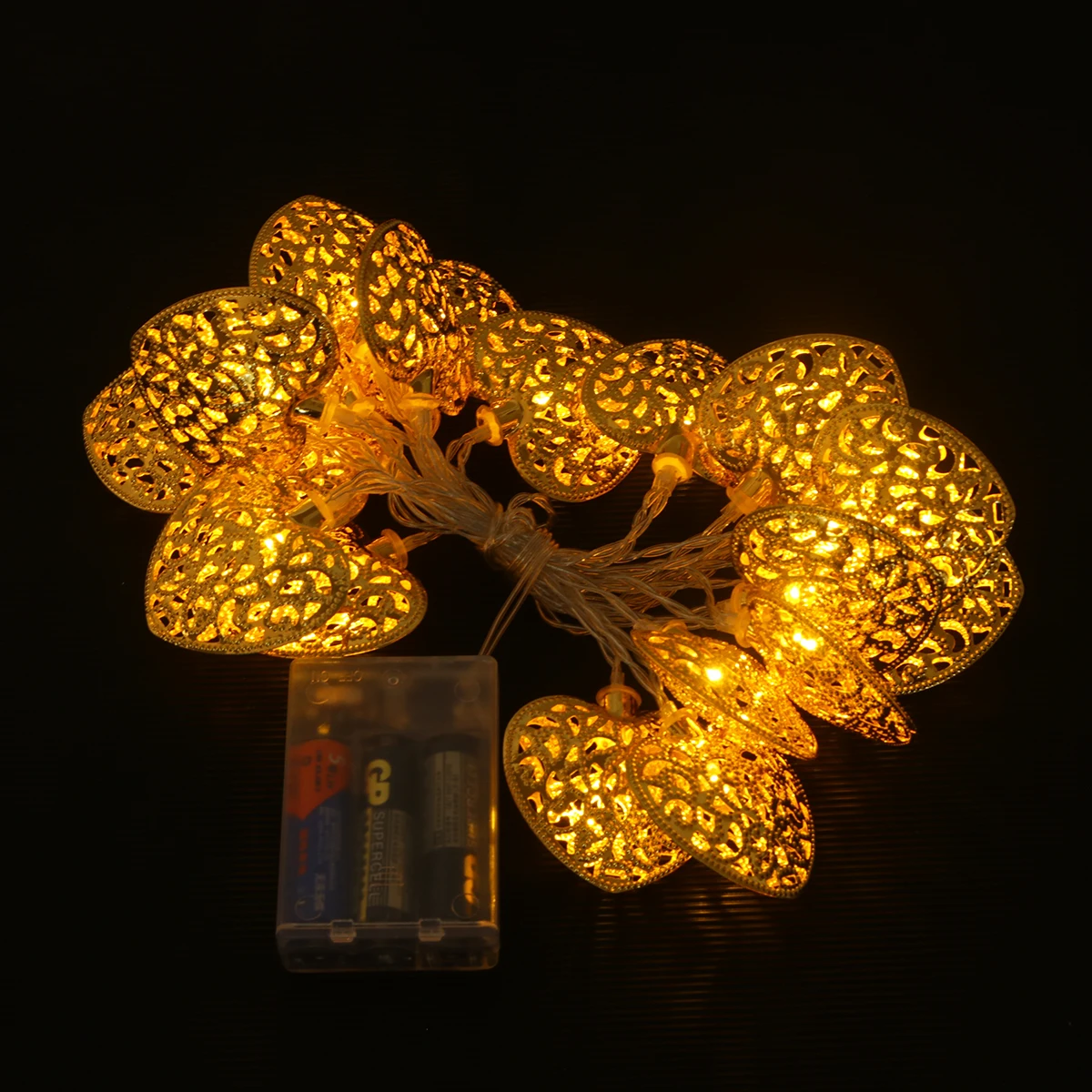 20Leds 2.5M Golden Warm White Heart Lights Fairy String Lights For Home Garden Party Decoration String Lamp Festival
20Leds 2.5M Golden Warm White Heart Lights Fairy String Lights For Home Garden Party Decoration String Lamp Festival