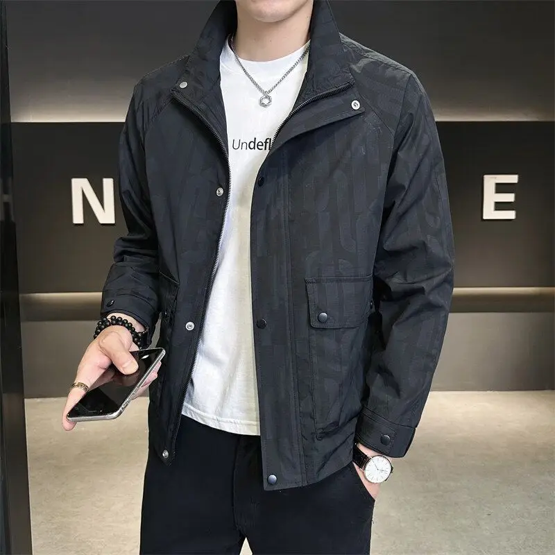 Men's Spring New Sle Slim Fit Printed Jaet Lightweight Breathable Baseball irt Stand Collar Comfortable Polyester Casua...
Men's Spring New Sle Slim Fit Printed Jaet Lightweight Breathable Baseball irt Stand Collar Comfortable Polyester Casua...