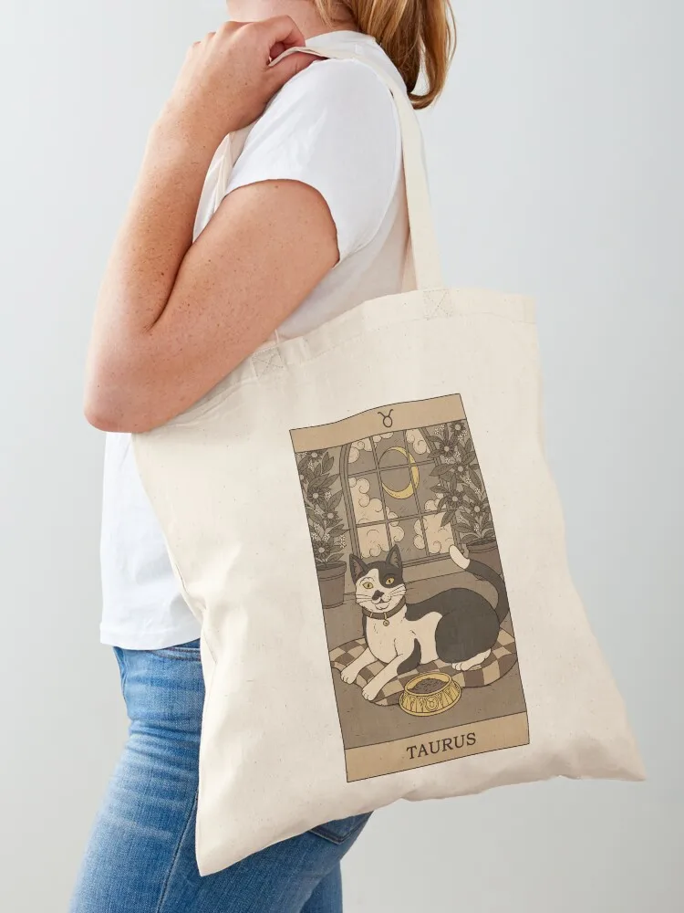 Taurus Cat Tote Bag Canvas hand bags Reusable bags shopping bag logo
Taurus Cat Tote Bag Canvas hand bags Reusable bags shopping bag logo