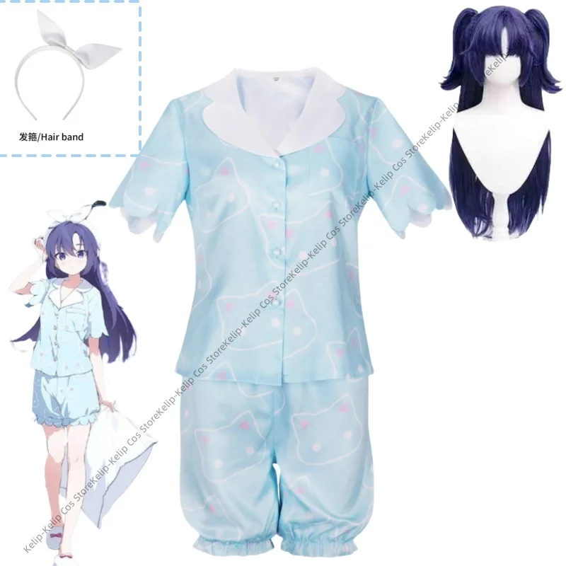 Game Blue Archive Hayase Yuuka Cosplay Costume Millennium Science Academy Blue Pajamas Shorts Wig Woman Sexy Cute Daily Suit
Game Blue Archive Hayase Yuuka Cosplay Costume Millennium Science Academy Blue Pajamas Shorts Wig Woman Sexy Cute Daily Suit