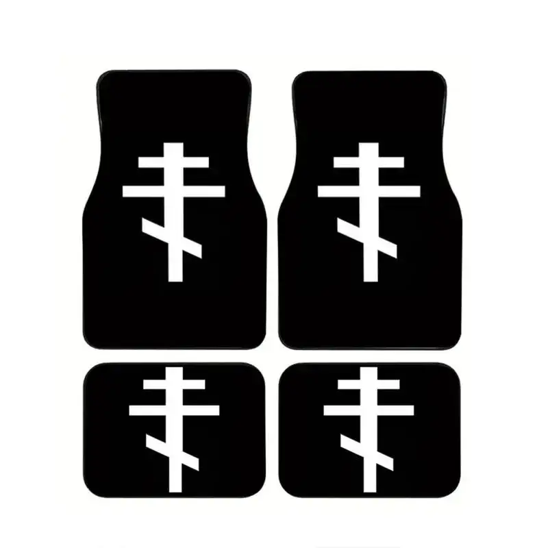 4Pcs Black White Orthodox Cross Print Car Floor Mats Anti-Slip Durable Religious Design Carpet for Christian Car Suit Sedan SUV
4Pcs Black White Orthodox Cross Print Car Floor Mats Anti-Slip Durable Religious Design Carpet for Christian Car Suit Sedan SUV