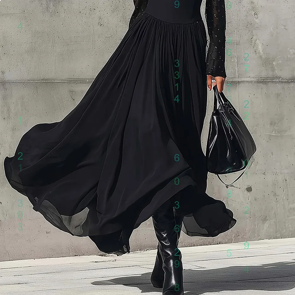 Elegant Solid Color Women Long Skirt Flowy High Waist Maxi Skirts Spring Summer Casual Dressy Versatile Tops
Elegant Solid Color Women Long Skirt Flowy High Waist Maxi Skirts Spring Summer Casual Dressy Versatile Tops