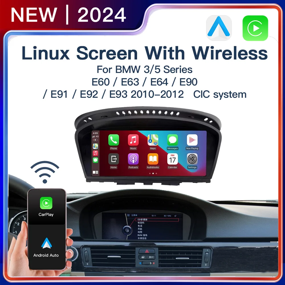 Беспроводная Автомобильная навигационная система Carplay Android для BMW серий 3/5 8,9 дюйма, автомобильное радио E60/E63/E64/E90/E91/E92/E93 2010-2012 CIC
Беспроводная Автомобильная навигационная система Carplay Android для BMW серий 3/5 8,9 дюйма, автомобильное радио E60/E63/E64/E90/E91/E92/E93 2010-2012 CIC