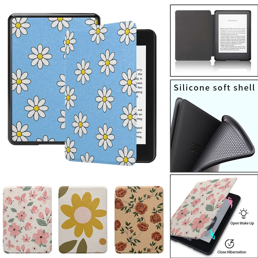 kindle case paperwhite1th 2th 3th Silicone soft shell different styles of flower patterns funda 2021 11th 8th generation
kindle case paperwhite1th 2th 3th Silicone soft shell different styles of flower patterns funda 2021 11th 8th generation