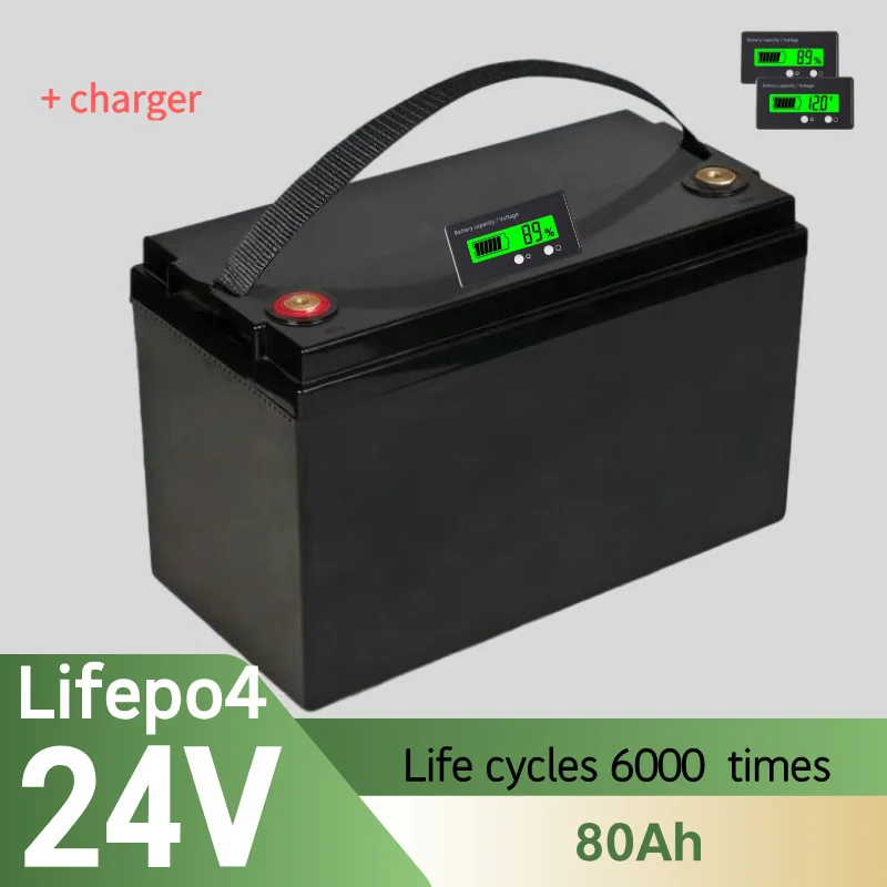 Литиевый аккумулятор LiFepo4, 24 В, 80 Ач, глубокий цикл, 2000 раз, для инвертора солнечной системы, дома на колесах, лодки + зарядное устройство 10 А
Литиевый аккумулятор LiFepo4, 24 В, 80 Ач, глубокий цикл, 2000 раз, для инвертора солнечной системы, дома на колесах, лодки + зарядное устройство 10 А