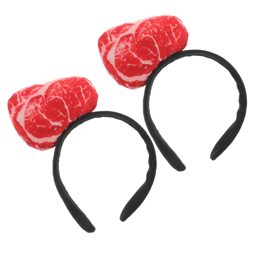 2pcs Faux Meat Headbands Funny Food Headdress Cartoon Modeling Party Accessories Halloween Costume Headpiece Lightweight
2pcs Faux Meat Headbands Funny Food Headdress Cartoon Modeling Party Accessories Halloween Costume Headpiece Lightweight