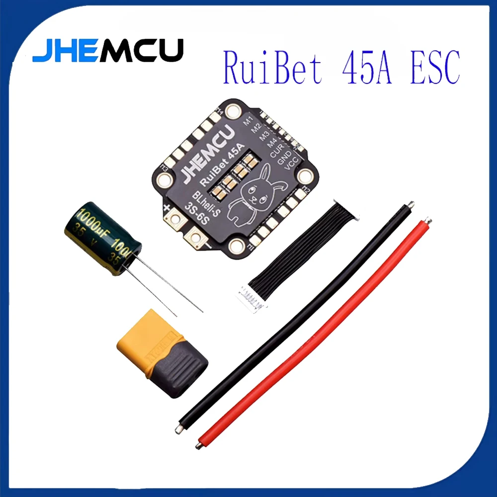HawkSpeed RuiBet 45A/55A ESC BLHELI_S Dshot600 4in1 Бесщеточный ESC 3-6S 30,5X30,5 M4 для RC FPV Контроллер полета Фристайла Дрон
HawkSpeed RuiBet 45A/55A ESC BLHELI_S Dshot600 4in1 Бесщеточный ESC 3-6S 30,5X30,5 M4 для RC FPV Контроллер полета Фристайла Дрон