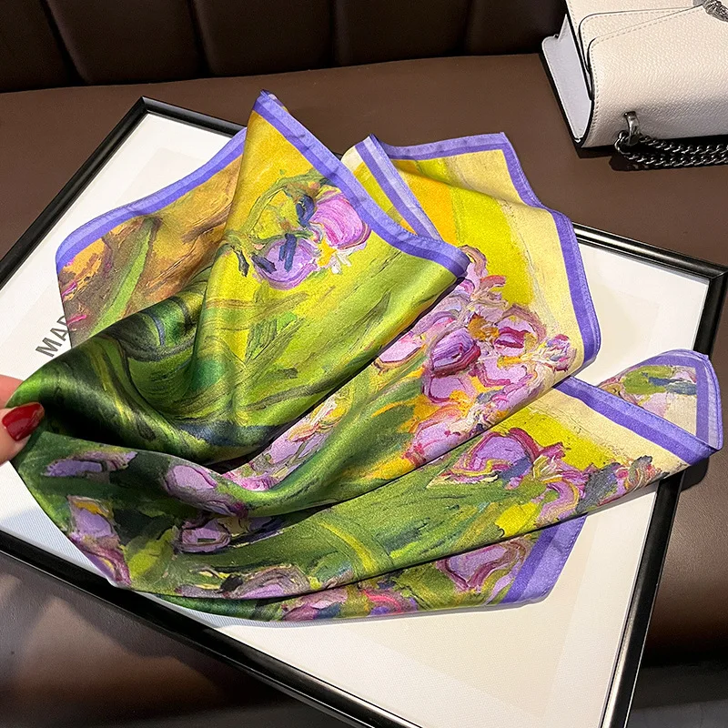 New 2023 Spring Striped 100% Real Silk Scarf Foulard Bandana Women Small Neckerchief Hair Band Neck Scarves Female Tie
New 2023 Spring Striped 100% Real Silk Scarf Foulard Bandana Women Small Neckerchief Hair Band Neck Scarves Female Tie