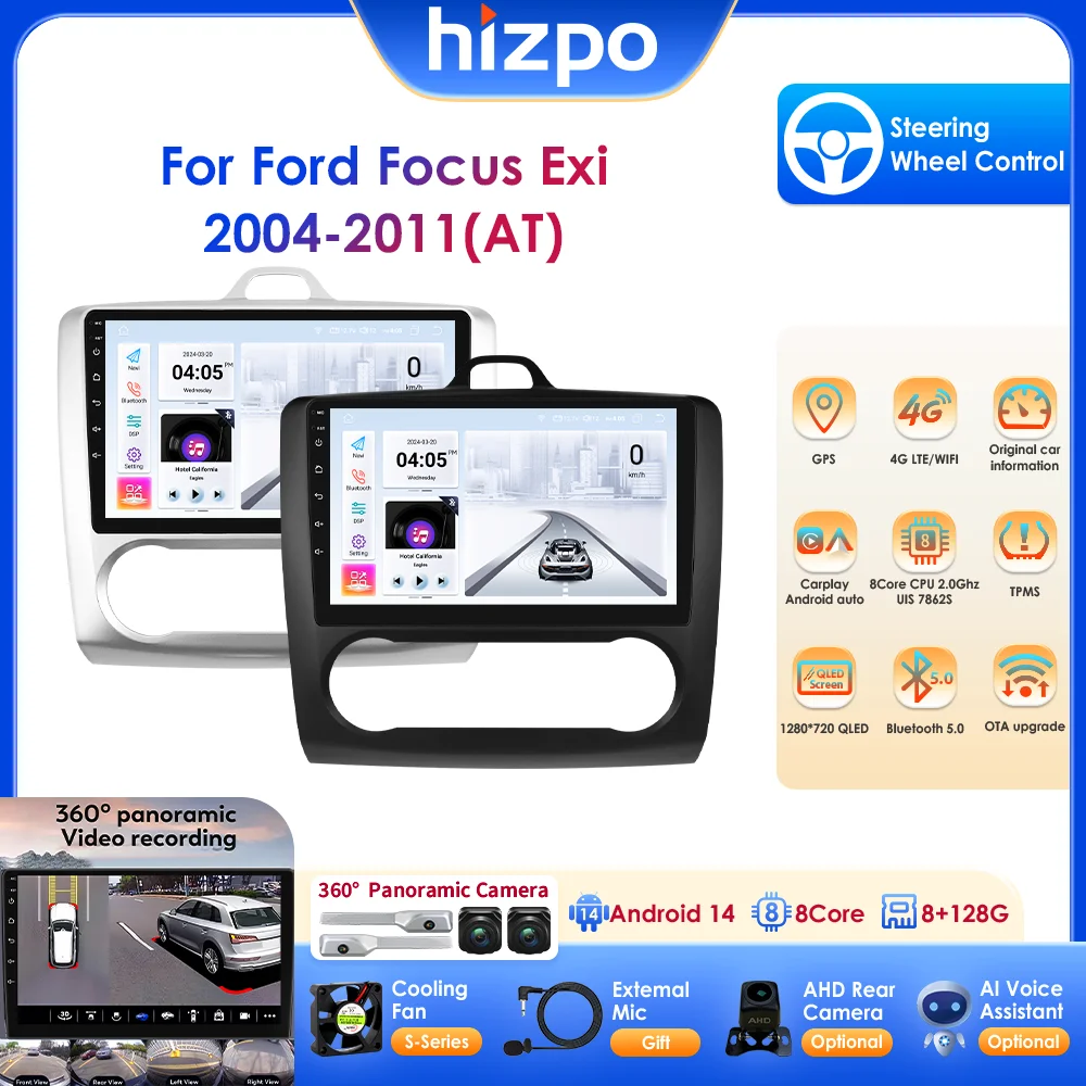 Hizpo Android 14 Wireless Carplay для Ford Focus Exi AT 2004-2011 GPS Navi 9 дюймов Автомобильный радиоприемник Мультимедийный плеер BT DSP 4G 2 Din Стерео
Hizpo Android 14 Wireless Carplay для Ford Focus Exi AT 2004-2011 GPS Navi 9 дюймов Автомобильный радиоприемник Мультимедийный плеер BT DSP 4G 2 Din Стерео