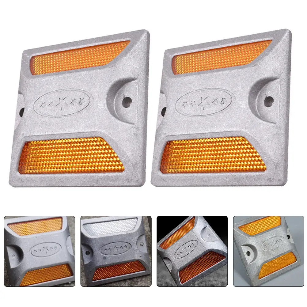 4Pcs Reflective Aluminum Pavement Markers Heavy Duty Road Reflectors for Driveway Street Traffic Safety Night Visibility Lane
4Pcs Reflective Aluminum Pavement Markers Heavy Duty Road Reflectors for Driveway Street Traffic Safety Night Visibility Lane