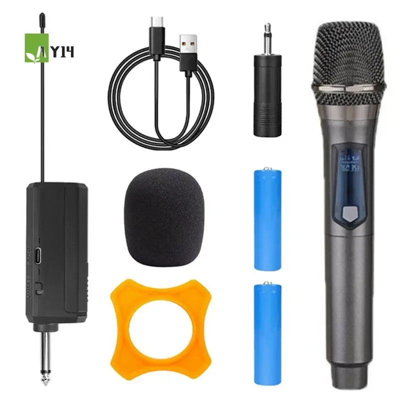 AY14 -Wireless Microphone 2 Channels UHF Professional Handheld Mic Micphone For Party Karaoke Professional Church Show
AY14 -Wireless Microphone 2 Channels UHF Professional Handheld Mic Micphone For Party Karaoke Professional Church Show