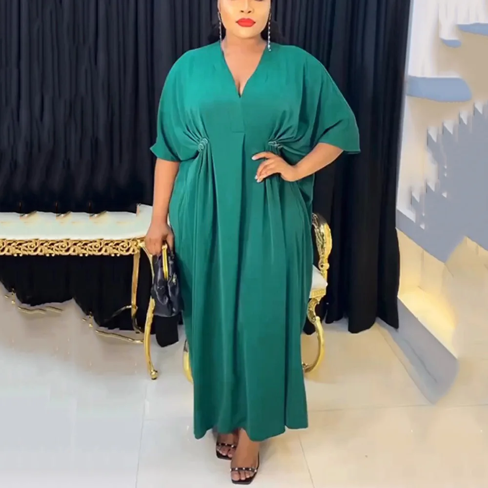 Elegant Chiffon Long Dresses for Women V Neck Short Sleeve Ankle Length Luxury Female Birthday Party Dinner Vestidos Mujer Dress
Elegant Chiffon Long Dresses for Women V Neck Short Sleeve Ankle Length Luxury Female Birthday Party Dinner Vestidos Mujer Dress