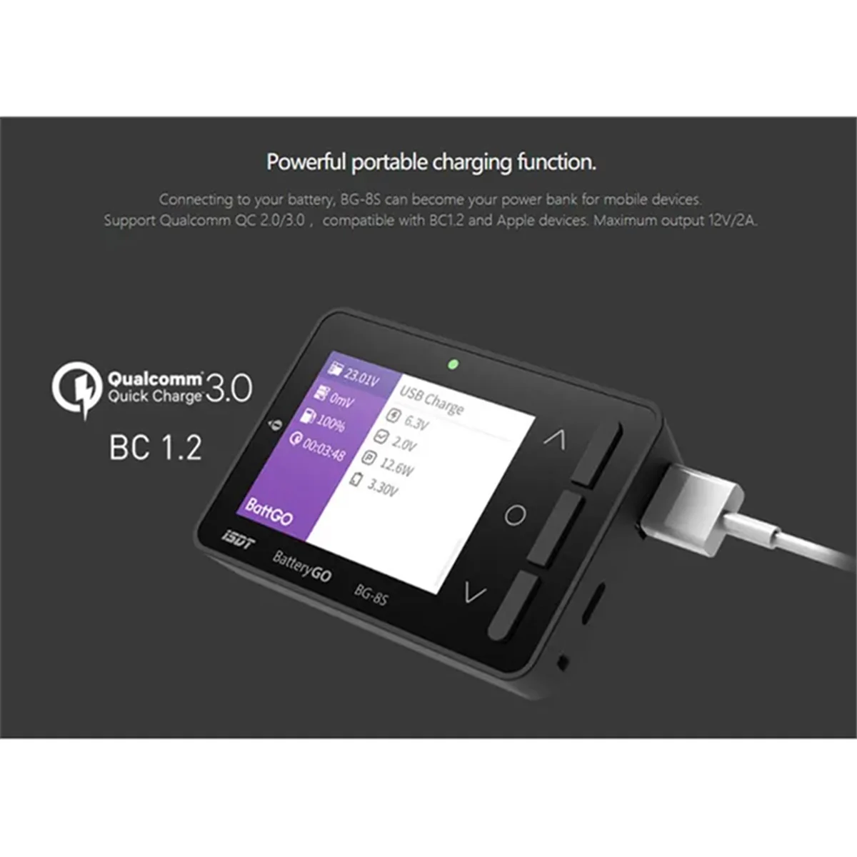 New 3C- BattGo -8S Smart Battery Checker Balancer Receiver Signal Tester Quick Charge Function
New 3C- BattGo -8S Smart Battery Checker Balancer Receiver Signal Tester Quick Charge Function
