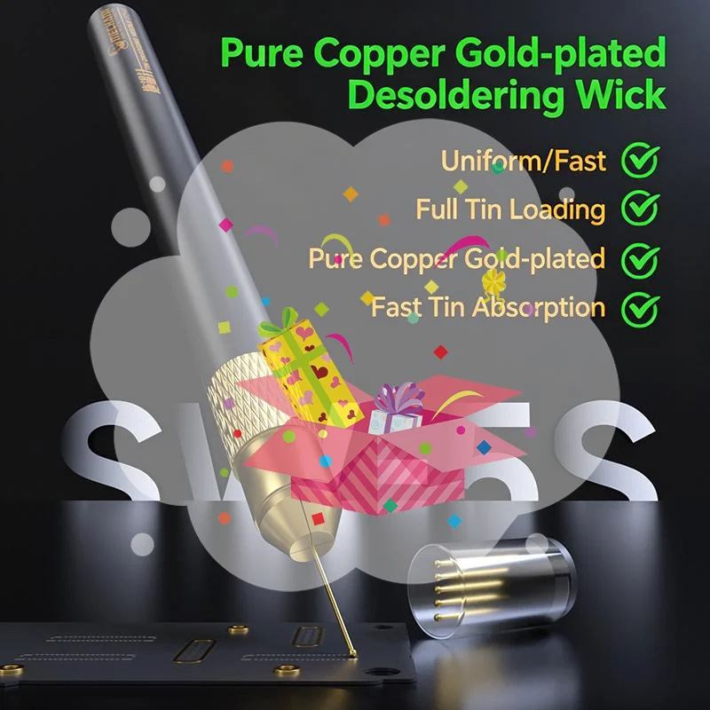 Gold Plated FPC Connector Reballing Solder For Phones Motherboard BGA CPU Chip Soldering Repair Suction Tin Tools
Gold Plated FPC Connector Reballing Solder For Phones Motherboard BGA CPU Chip Soldering Repair Suction Tin Tools
