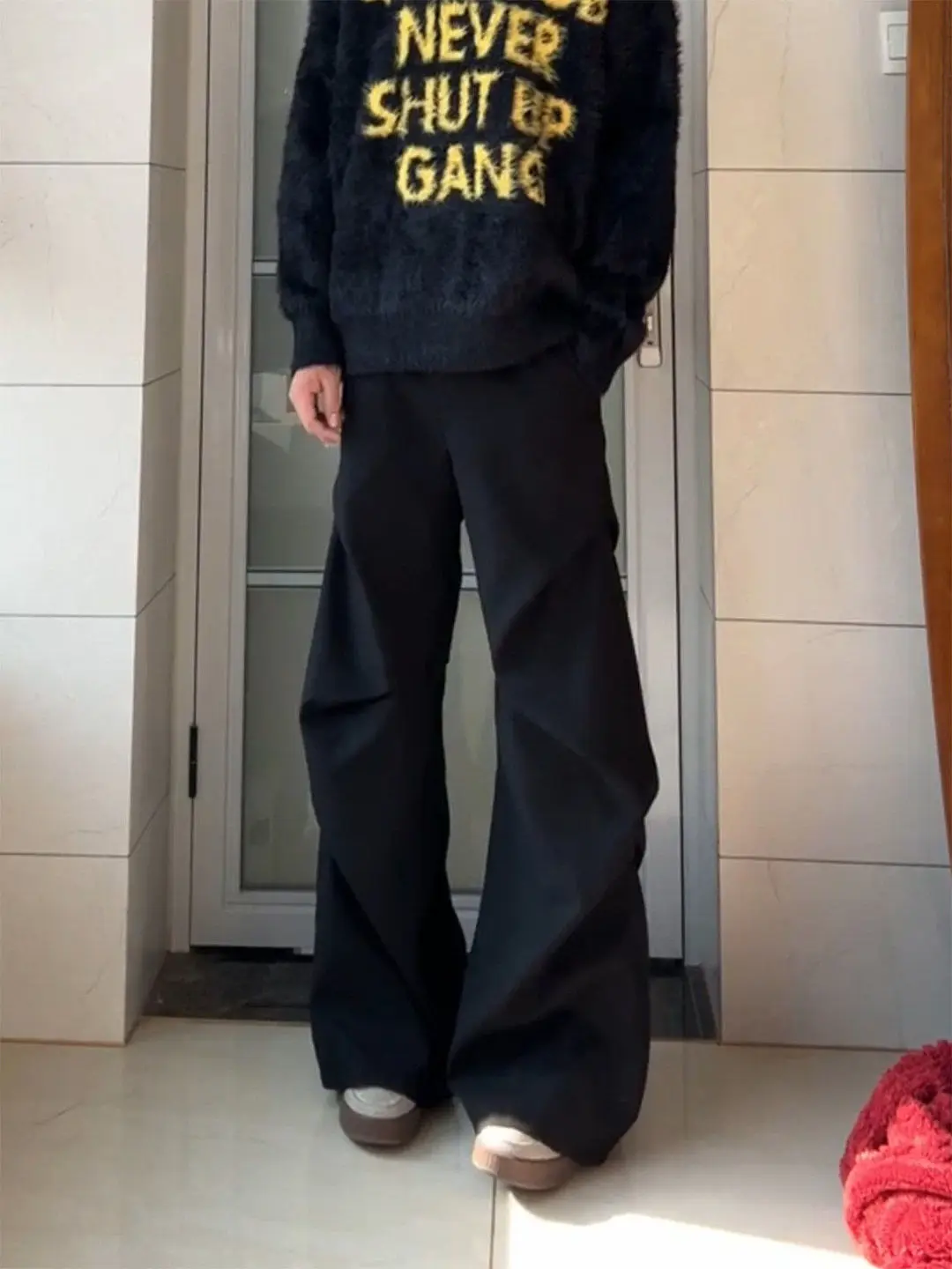 Cleanfit Men's Bla Pleated Drapey Fce Lined Autumn Winter Straight Leg Workwear Trousers Cool Sle Color Jeans
Cleanfit Men's Bla Pleated Drapey Fce Lined Autumn Winter Straight Leg Workwear Trousers Cool Sle Color Jeans