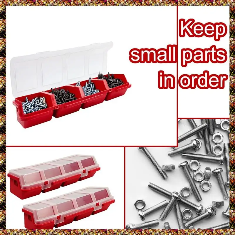 BTCL 6Pcs Screw Organizers Storage Bins With Lids, Plastic Stackable Hardware Organizer Box For Garage Nails Tool Organizing
BTCL 6Pcs Screw Organizers Storage Bins With Lids, Plastic Stackable Hardware Organizer Box For Garage Nails Tool Organizing