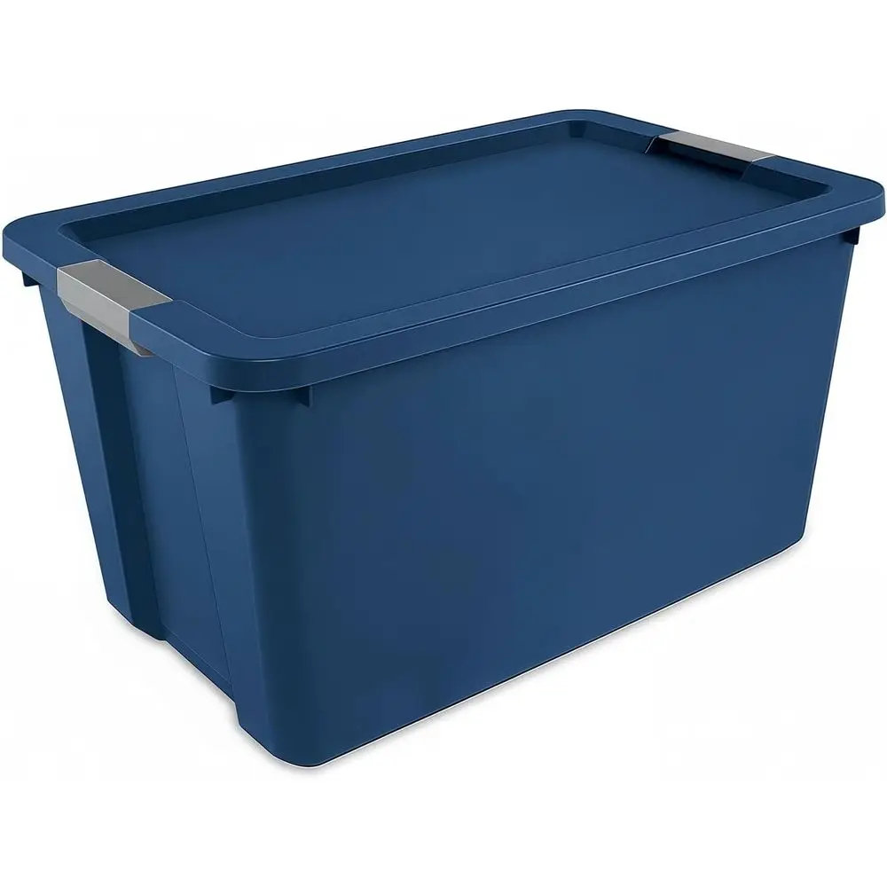 Большой синий пластиковый контейнер для хранения объемом 34 галлона с крышкой для гаража, улицы и домашнего использования
Большой синий пластиковый контейнер для хранения объемом 34 галлона с крышкой для гаража, улицы и домашнего использования