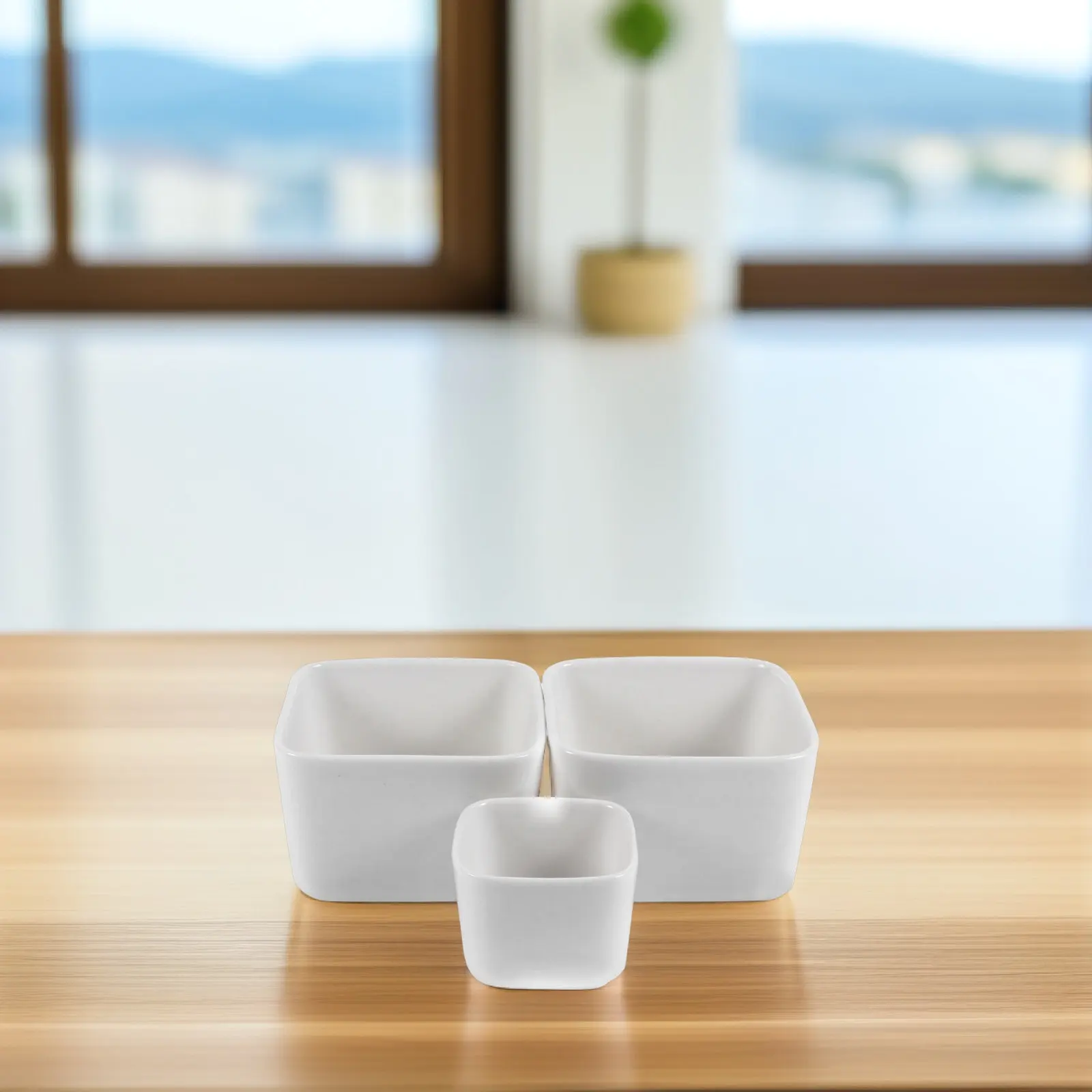 3Pcs White Square Ceramic Flowerpots Smooth Plant Containers for to Paint Indoor Outdoor Home Garden Decoration Flower
3Pcs White Square Ceramic Flowerpots Smooth Plant Containers for to Paint Indoor Outdoor Home Garden Decoration Flower