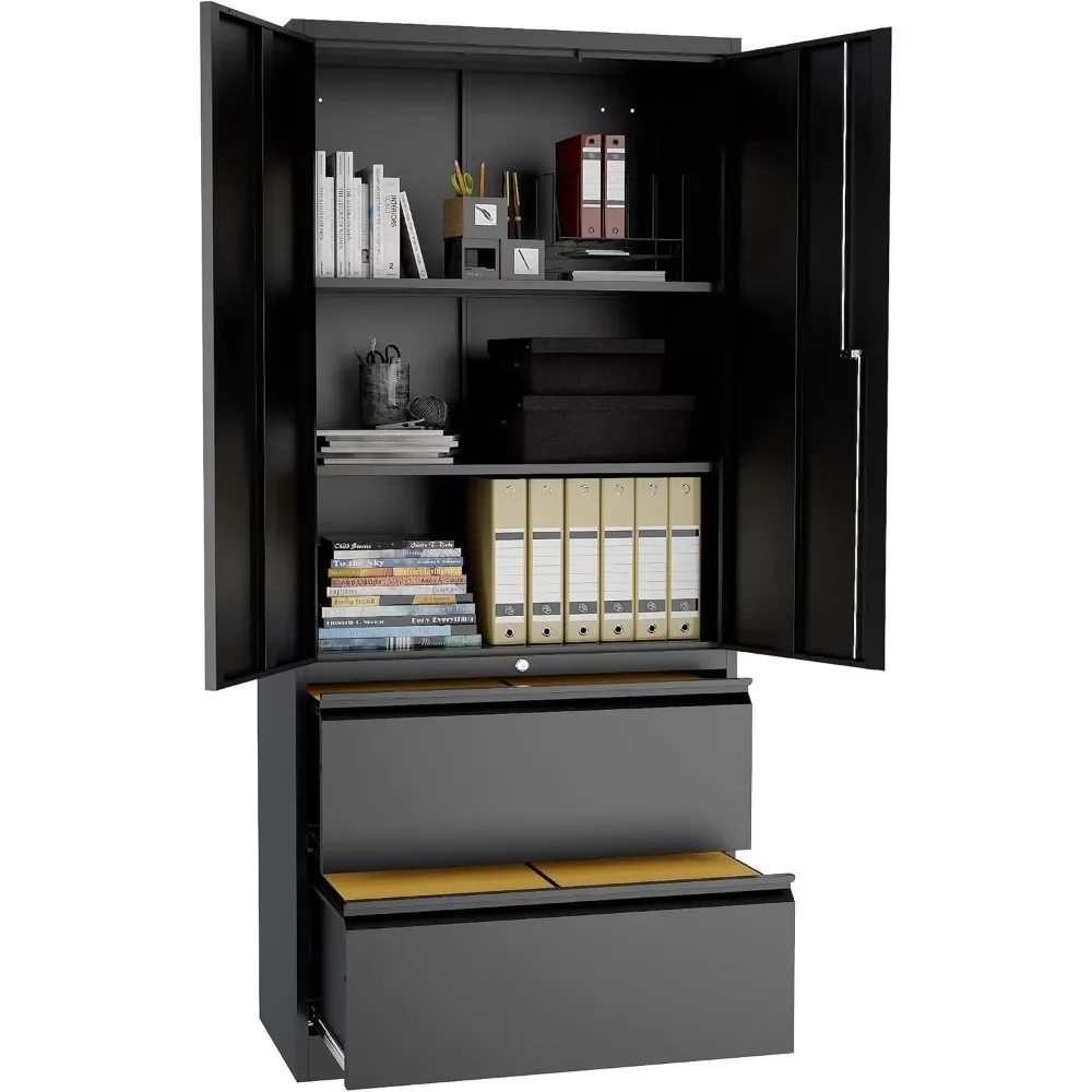 Metal Cabinets with Lockable Drawers and Doors Lateral File Cabinets Steel Metal Filing Lockers for Home Office Hanging Files
Metal Cabinets with Lockable Drawers and Doors Lateral File Cabinets Steel Metal Filing Lockers for Home Office Hanging Files