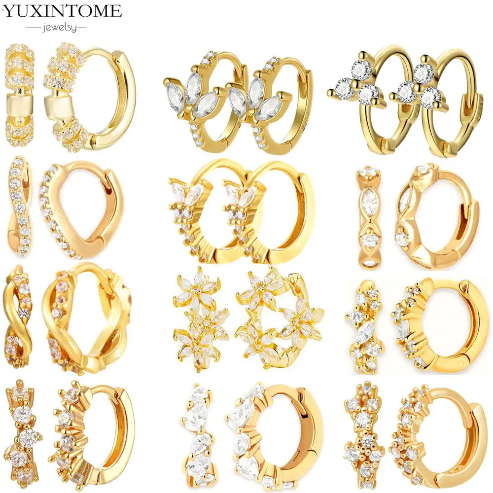 925 Sterling Silver needle Geometry Round Circle Crystal Piercing Huggie Hoop Earrings INS Korean Luxury Woman Jewelry Earrings
925 Sterling Silver needle Geometry Round Circle Crystal Piercing Huggie Hoop Earrings INS Korean Luxury Woman Jewelry Earrings