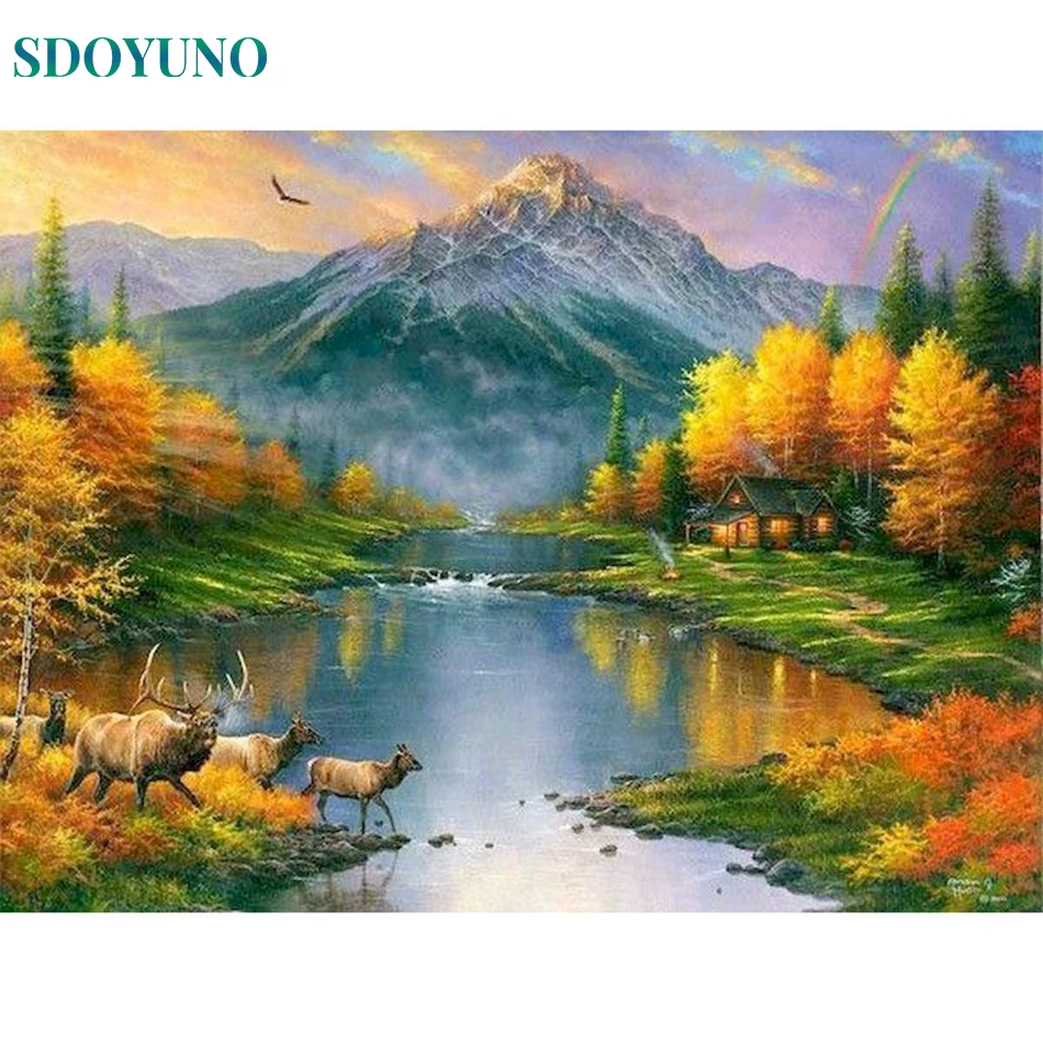 SDOYUNO Oil Painting Garden Landscape On Canvas Frame Picture By Number Drawing DIY Craft Kits For Adults Home Decortive Gift
SDOYUNO Oil Painting Garden Landscape On Canvas Frame Picture By Number Drawing DIY Craft Kits For Adults Home Decortive Gift