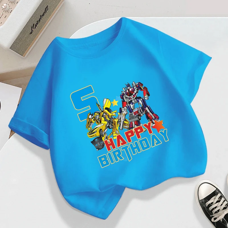 Transformers Baby Cotton T Shirt Cartoon Birthday Clothes boys Tees Shirt Clothes Anime Kawaii Summer Tees Tops Baby Clothing
Transformers Baby Cotton T Shirt Cartoon Birthday Clothes boys Tees Shirt Clothes Anime Kawaii Summer Tees Tops Baby Clothing