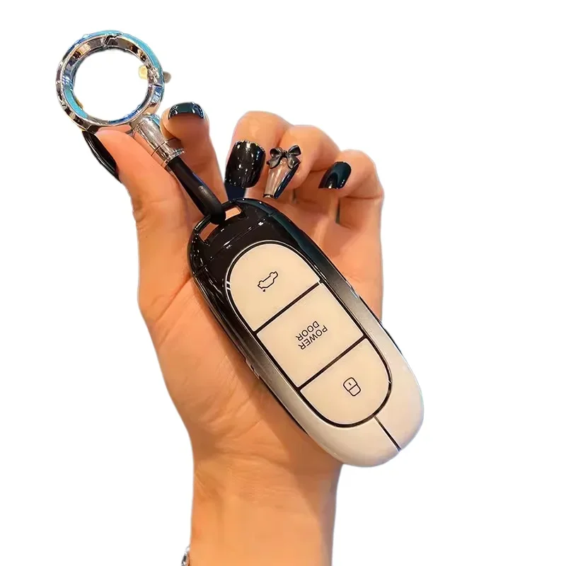 For LIXIANG MEGA Max L7/L8/L9 2024 Metal gradient car key case bag Special remote control protective shell Key chain
For LIXIANG MEGA Max L7/L8/L9 2024 Metal gradient car key case bag Special remote control protective shell Key chain