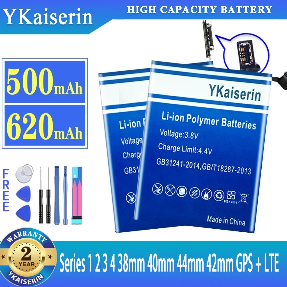 YKaiserin Battery For Apple Watch Series 1 2 3 4 38mm 40mm 44mm 42mm For iWatch S1 S2 S3 GPS LTE S4 Batterij
YKaiserin Battery For Apple Watch Series 1 2 3 4 38mm 40mm 44mm 42mm For iWatch S1 S2 S3 GPS LTE S4 Batterij