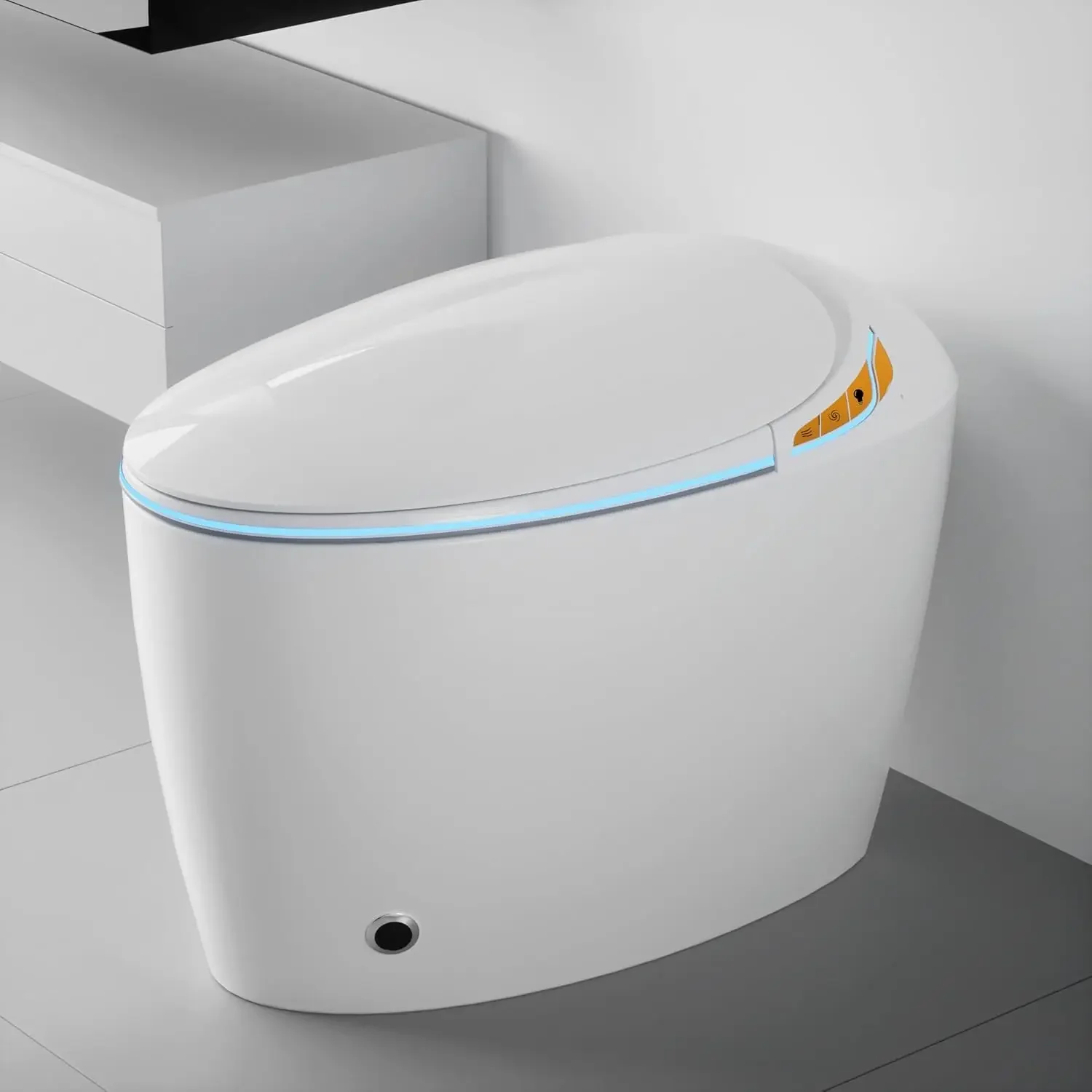 Smart Toilet With Built-In Bidet, One Piece Toilet With Auto Open Close Seat, Foot Sensor Flush, LED Display,, Customized
Smart Toilet With Built-In Bidet, One Piece Toilet With Auto Open Close Seat, Foot Sensor Flush, LED Display,, Customized