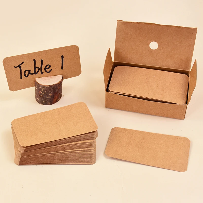 100/300pcs Kraft Paper Blank Greeting Cards Wedding Table Number Card Christmas Valentine's Day Lettering Message Note Labels
100/300pcs Kraft Paper Blank Greeting Cards Wedding Table Number Card Christmas Valentine's Day Lettering Message Note Labels
