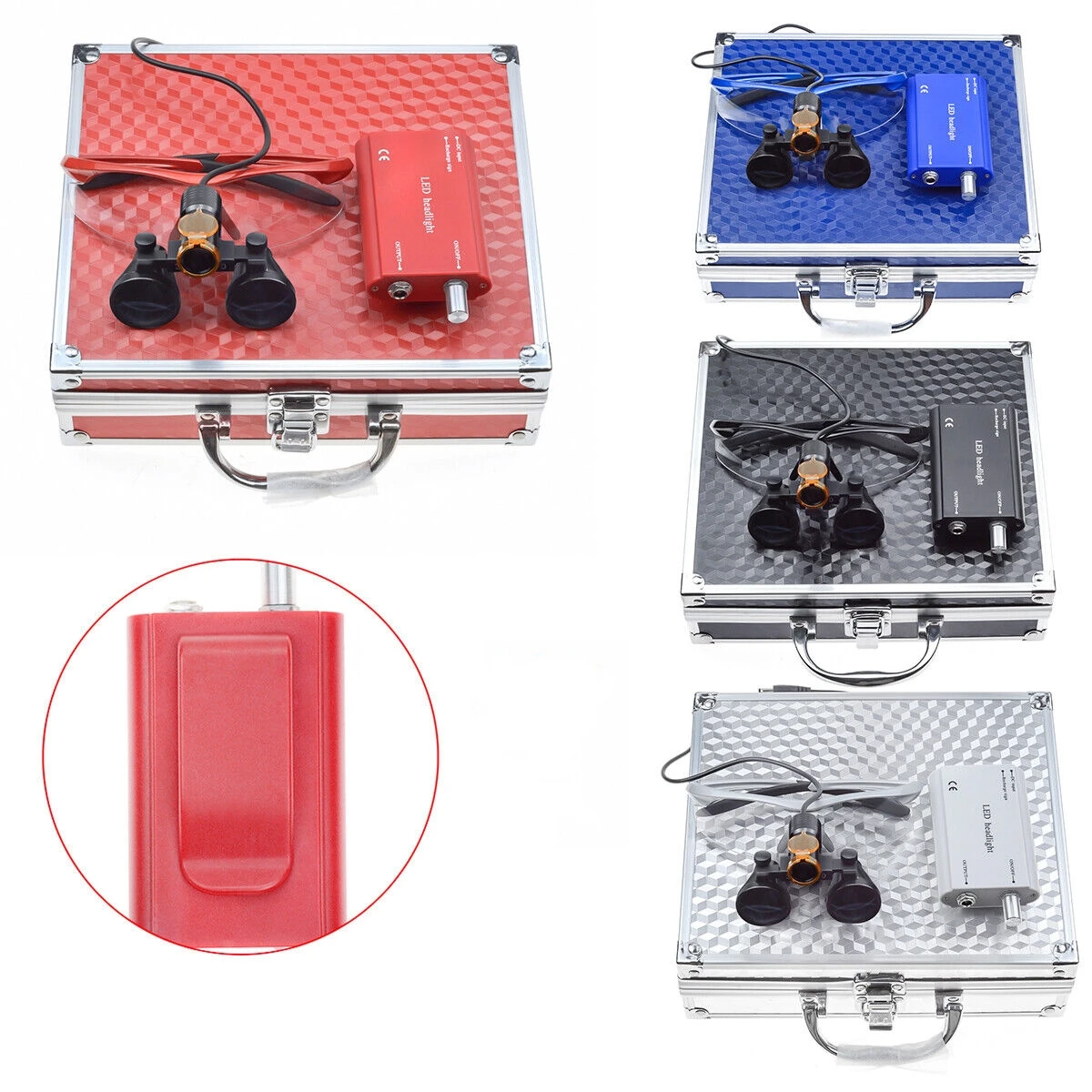 Dental Medical Surgical Loupes 5W LED Headlight with Light Shield 2.5X /3.5X Binocular Magnifier Color Optional
Dental Medical Surgical Loupes 5W LED Headlight with Light Shield 2.5X /3.5X Binocular Magnifier Color Optional