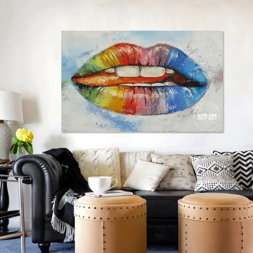 Color Acrylic Figure Sexy Mouth Abstract Oil Painting Canvas Roll Art Picture Frameless Restaurant Wall Decorative New Arrival
Color Acrylic Figure Sexy Mouth Abstract Oil Painting Canvas Roll Art Picture Frameless Restaurant Wall Decorative New Arrival