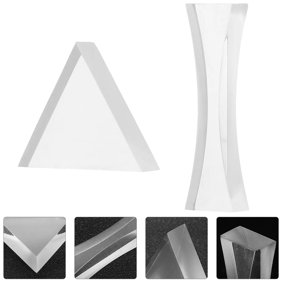 2Pcs Optical Experiment Apparatus Set Biconcave Cylindrical and Triangular Lens for Physics Education High Clarity Glass Lens
2Pcs Optical Experiment Apparatus Set Biconcave Cylindrical and Triangular Lens for Physics Education High Clarity Glass Lens
