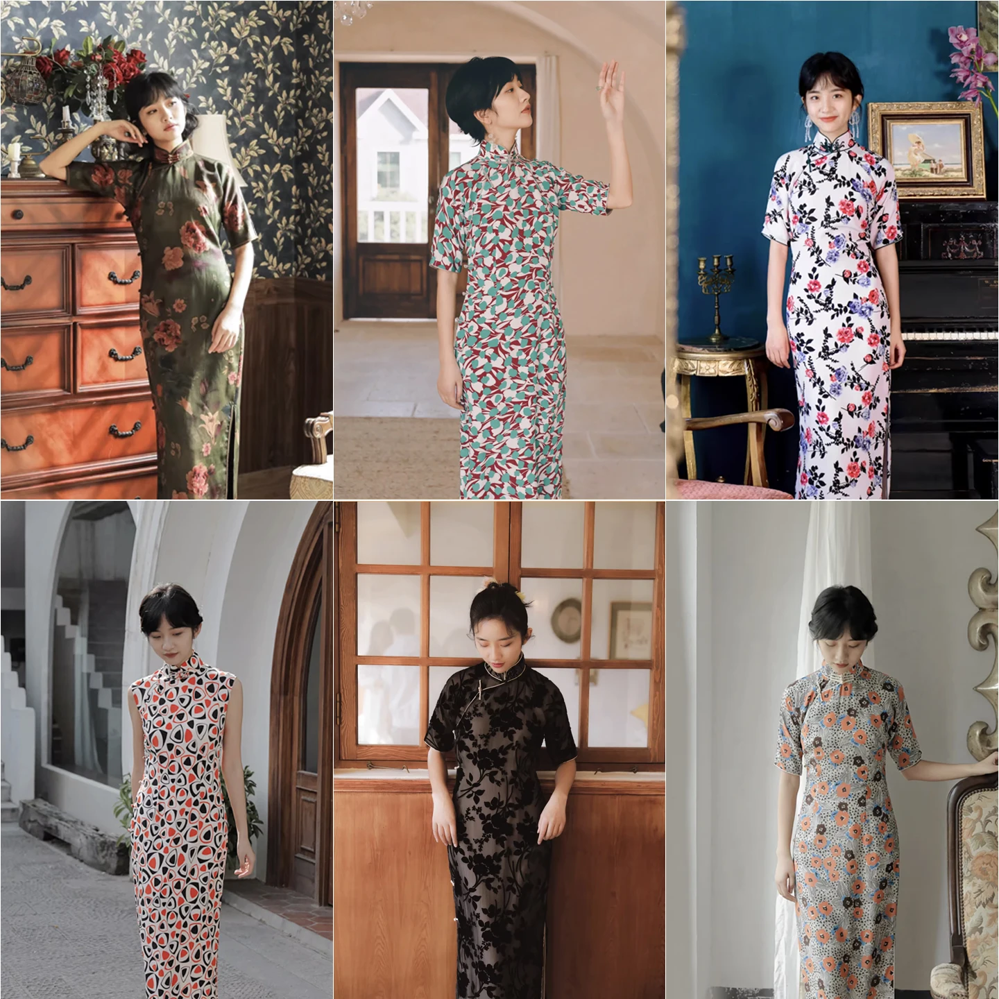 Momei Silk Velvet Special Item Low Slit Retro Sle Long Floral Patterned Daily Wear
Momei Silk Velvet Special Item Low Slit Retro Sle Long Floral Patterned Daily Wear