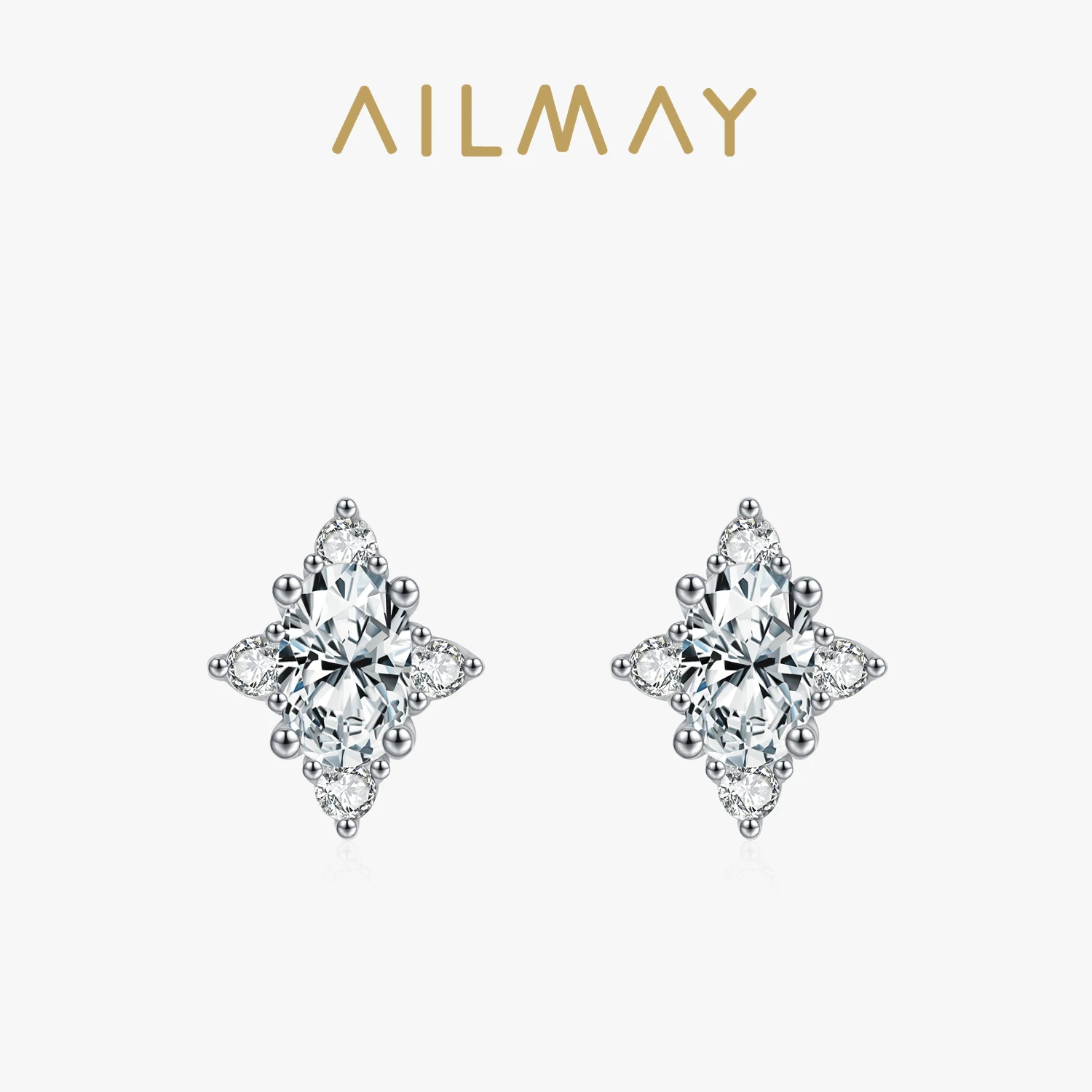Ailmay Exquisite Shining Star Stud Earrings for Women Fashion Female Engagement Jewelry 925 Sterling Silver Accessories
Ailmay Exquisite Shining Star Stud Earrings for Women Fashion Female Engagement Jewelry 925 Sterling Silver Accessories