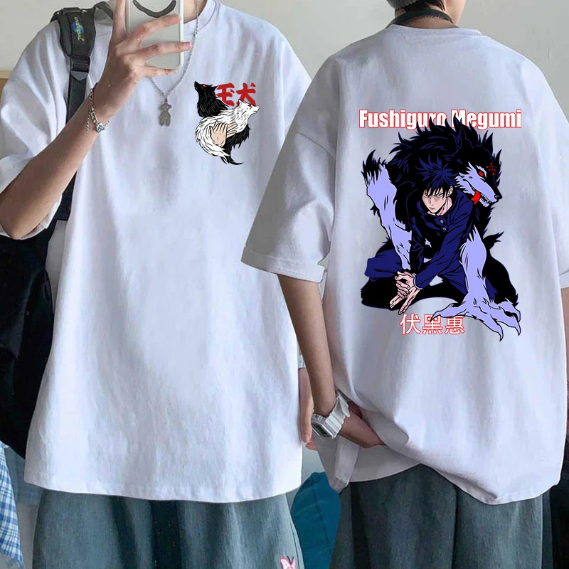 New Anime Fushiguro Megumi Print T-Shirt Men Women Fashion Short Sleeve Casual Summer Tops Tees
New Anime Fushiguro Megumi Print T-Shirt Men Women Fashion Short Sleeve Casual Summer Tops Tees