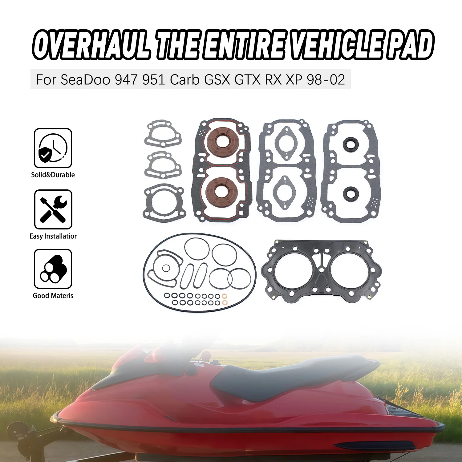For Sea-Doo GSX GTX XP Limited 1998-1999 XP LRV RX 2000-2002 Motorcycle Engine Crankcase Clutch Covers Cylinder Gasket
For Sea-Doo GSX GTX XP Limited 1998-1999 XP LRV RX 2000-2002 Motorcycle Engine Crankcase Clutch Covers Cylinder Gasket