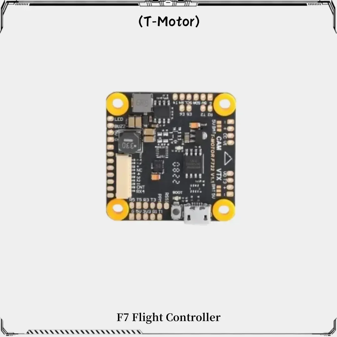 T-MOTOR 2025 New F7 Flight Controller W/BMI270 Gyroscope 5V/2A BEC Support 3-6S Input Voltage For RC FPV Racing Drone
T-MOTOR 2025 New F7 Flight Controller W/BMI270 Gyroscope 5V/2A BEC Support 3-6S Input Voltage For RC FPV Racing Drone
